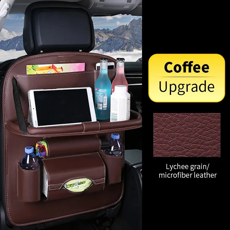 Premium Back Seat Organizer with Tray Table & Tablet Holder