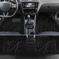 Beige Leather Waterproof Floor Mats