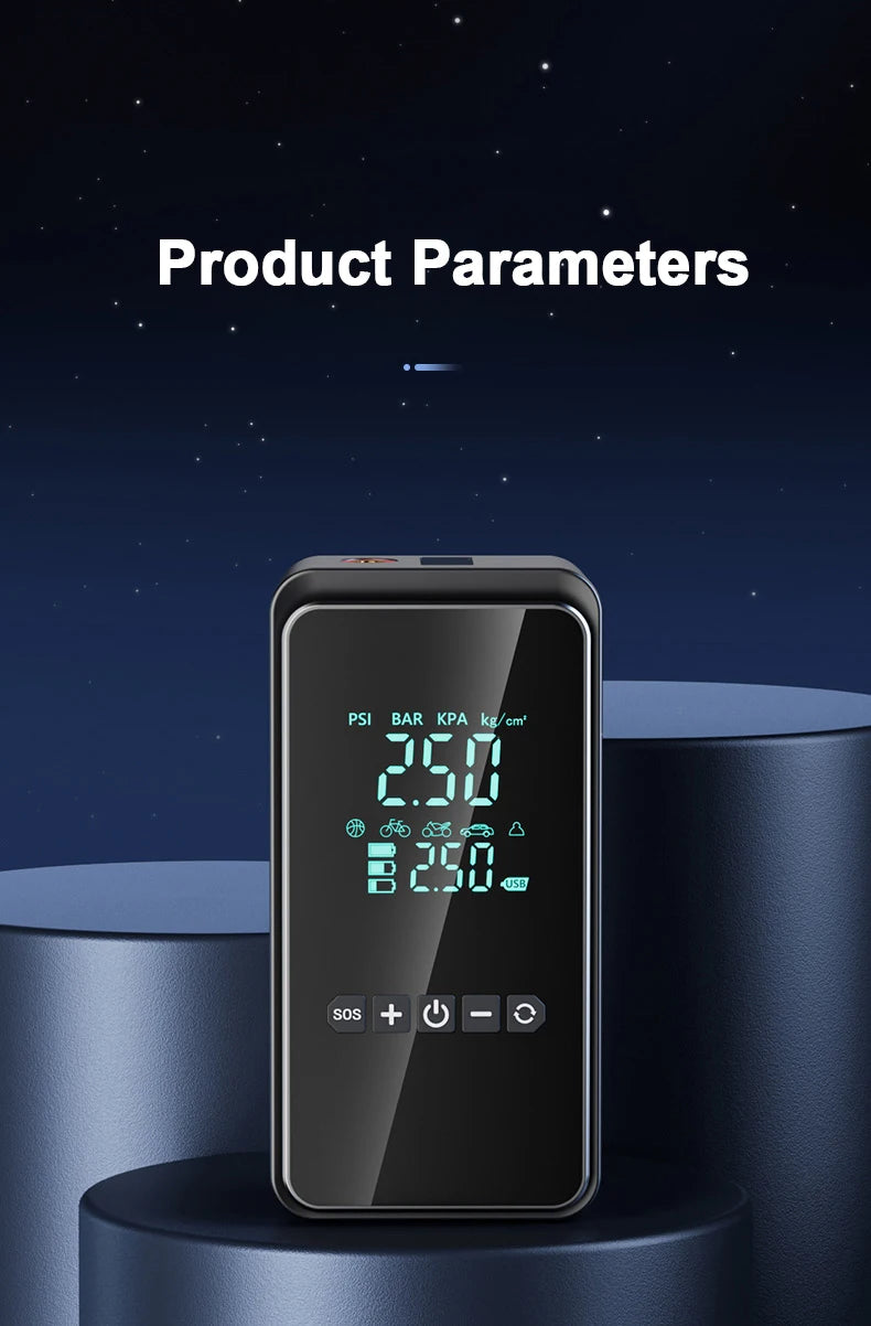 Rechargeable Digital Tire Inflator Pump