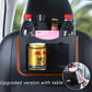 Leather Backseat Organizer with Cup Holder