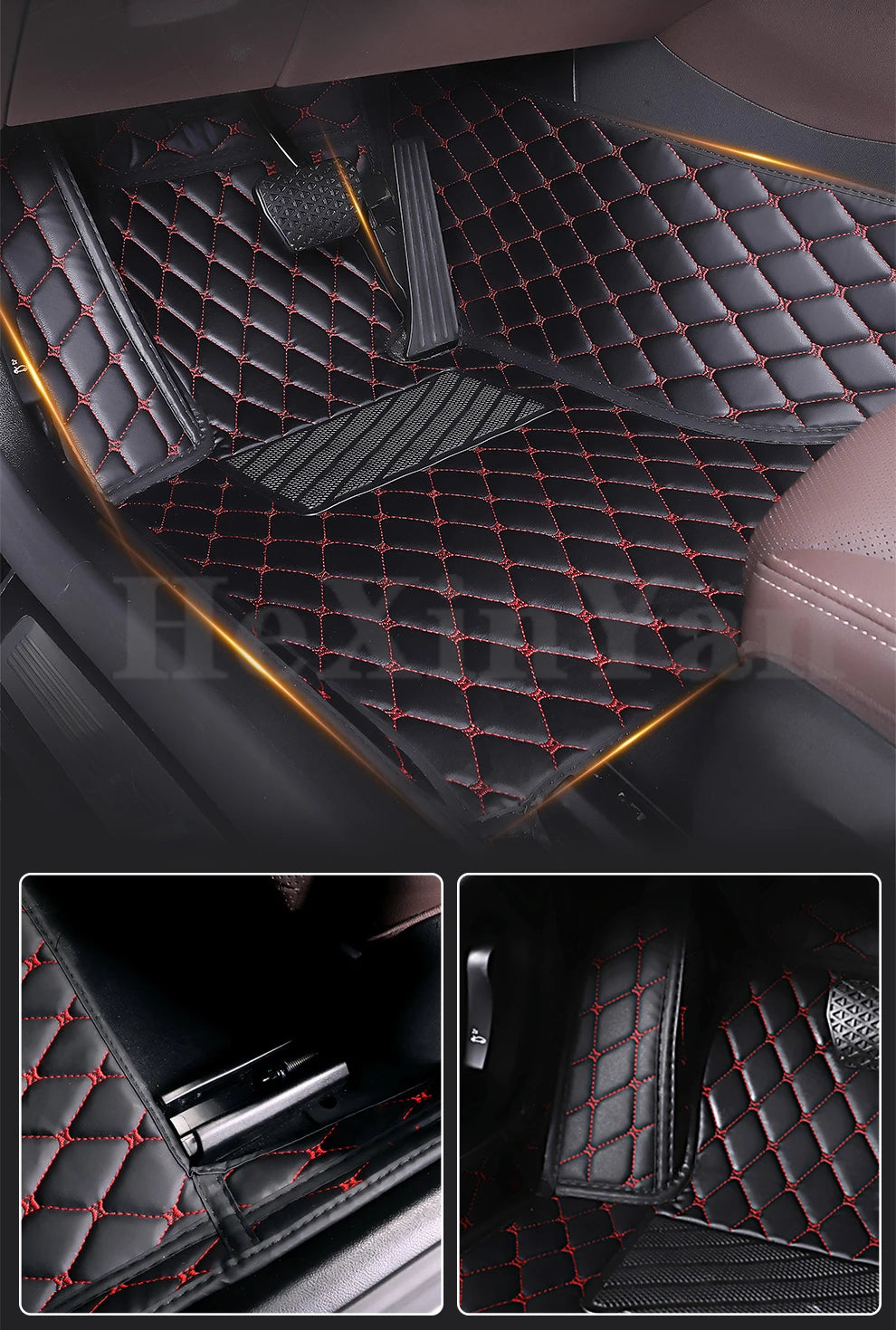 4pcs Universal Vehicle Carpet Mats